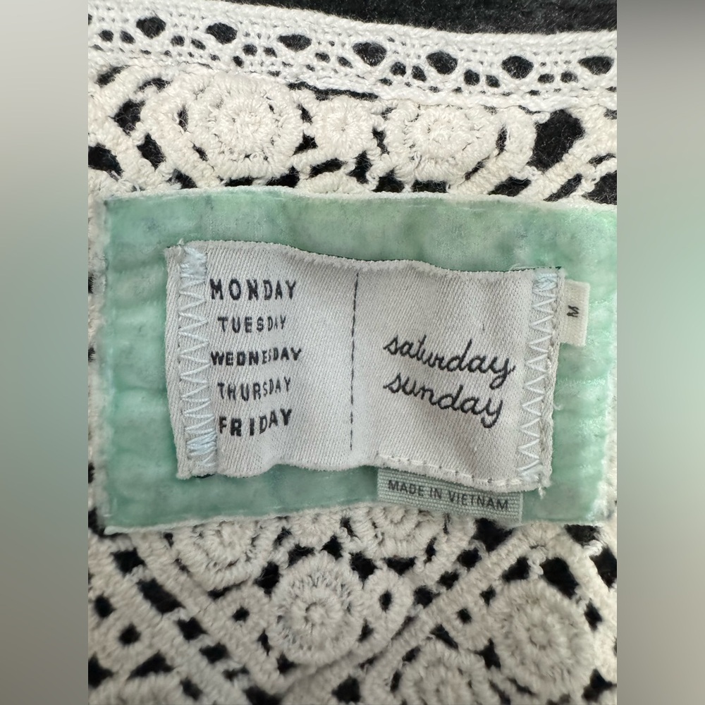 Saturday Sunday by Anthropologie Elise Blanket‎ Cardigan Women’s Size Medium - Picture 7 of 12